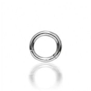 14k White Gold 3/16 Clicker